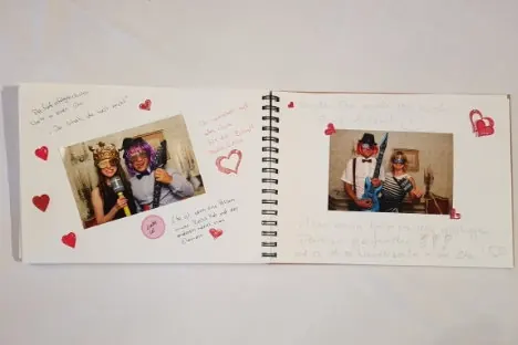 Fotobuch eingeklebte Bilder Fotobuch gestalten